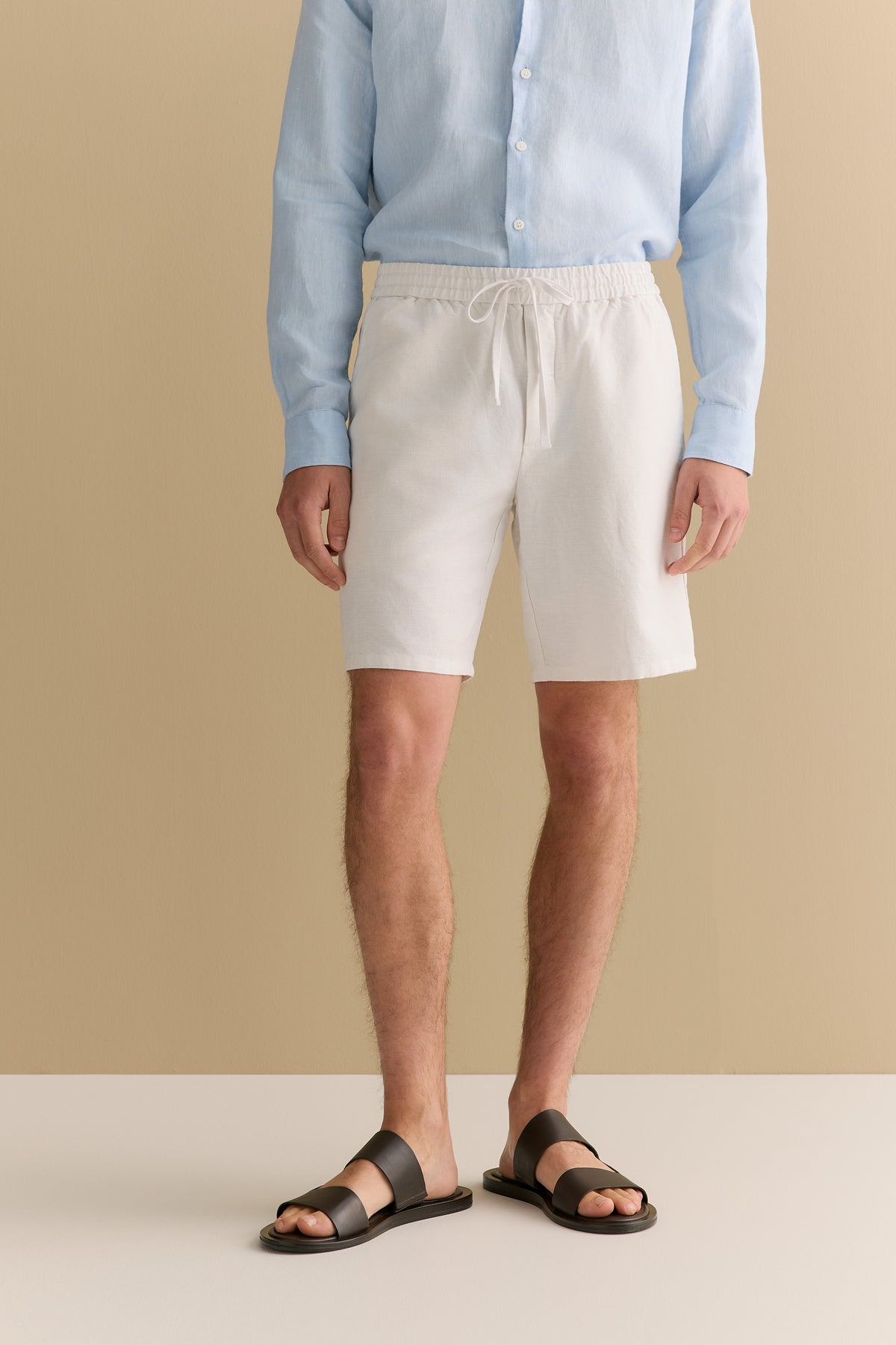 Linen Cotton Pull On Short