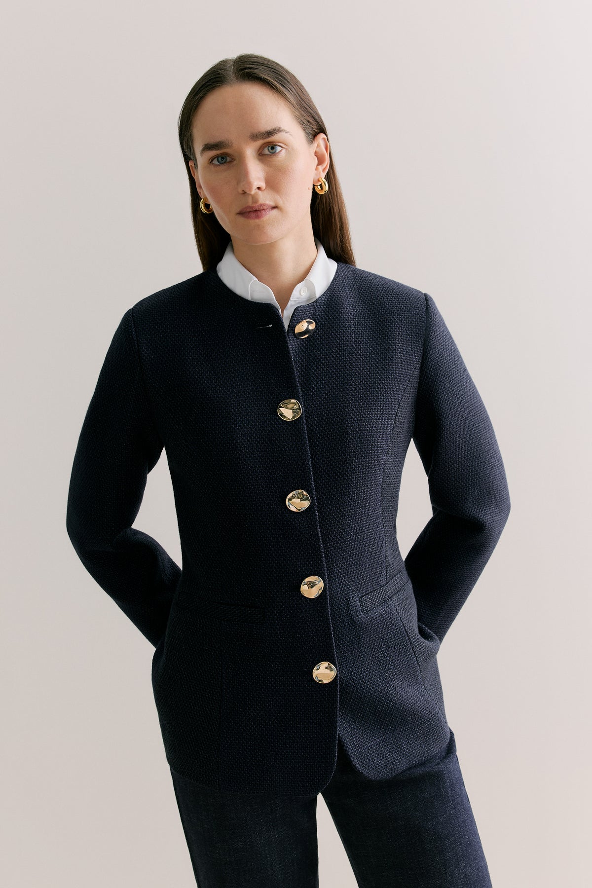 Tweed Longline Jacket