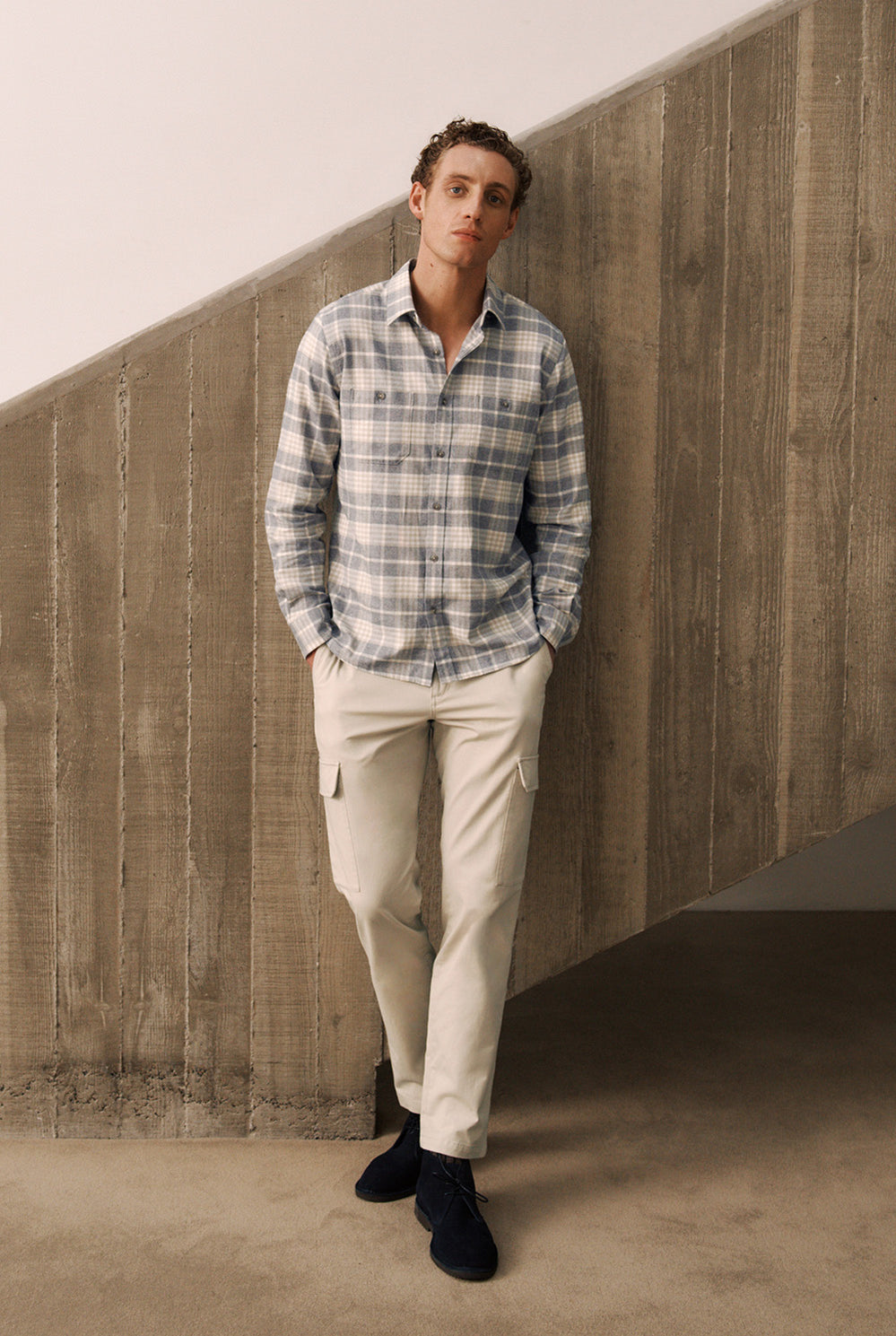 Regular Fit Jaspe Cotton Check Shirt