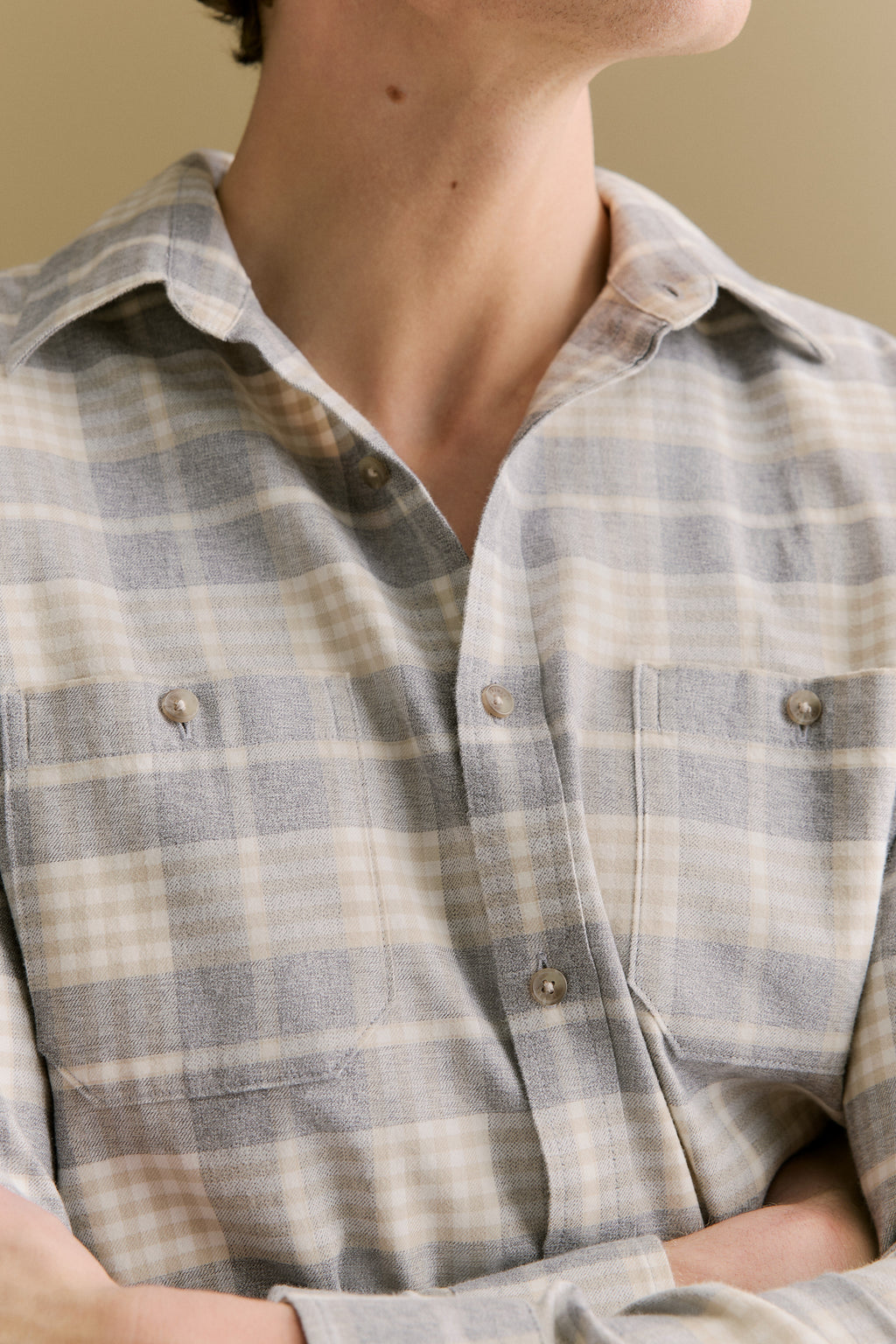 Regular Fit Jaspe Cotton Check Shirt