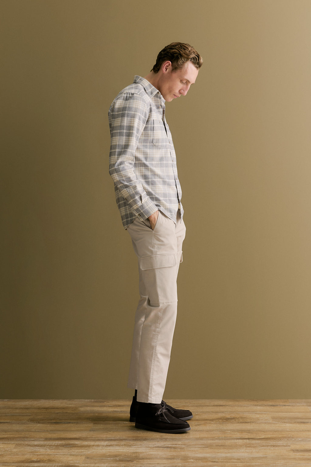 Regular Fit Jaspe Cotton Check Shirt