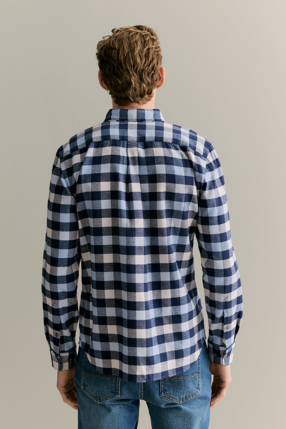 Regular Fit Brushed Buffalo Check Shirt