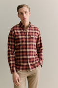 Regular Fit Brushed Buffalo Check Shirt