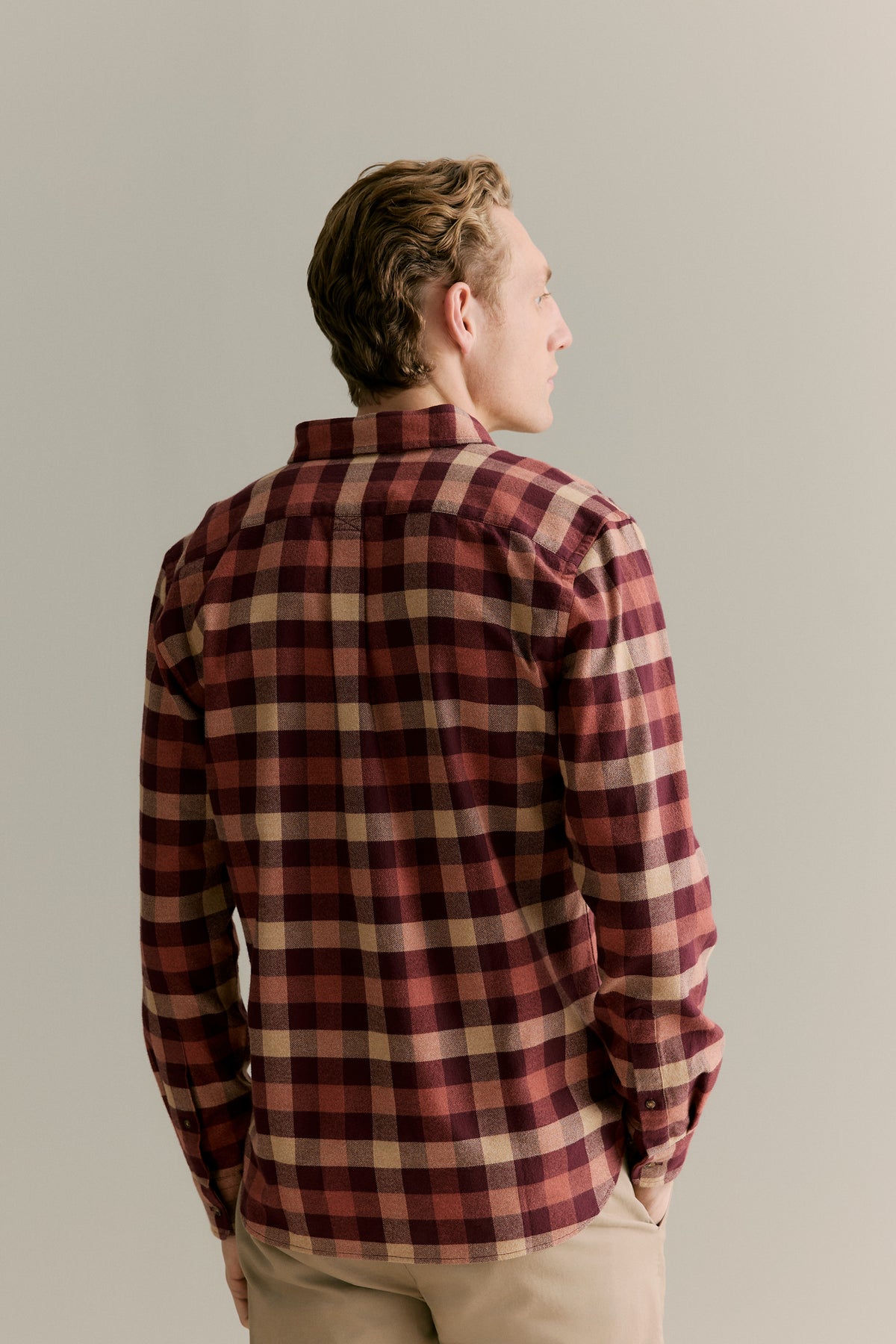 Regular Fit Brushed Buffalo Check Shirt