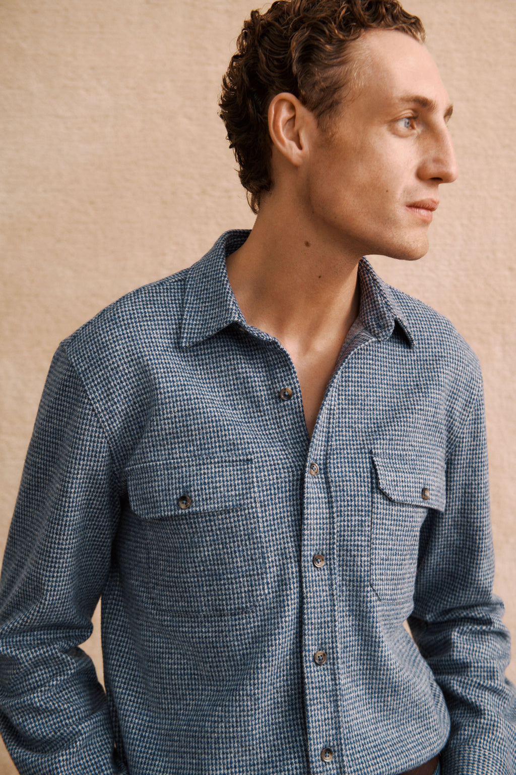 Puppytooth Jacquard Overshirt