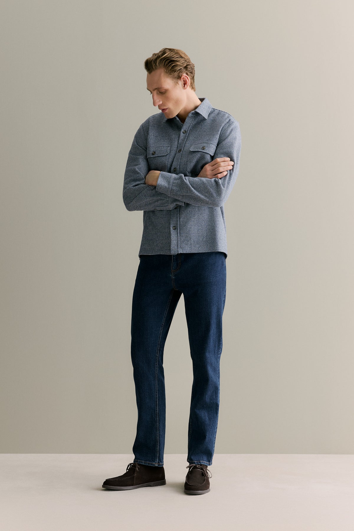 Puppytooth Jacquard Overshirt