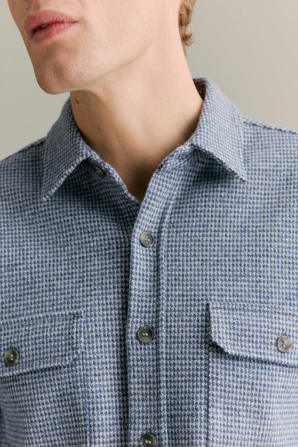 Puppytooth Jacquard Overshirt