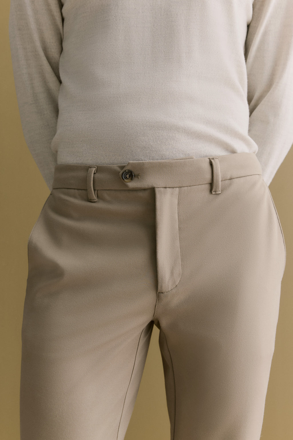 Cotton Ponte Blend Travel Pant
