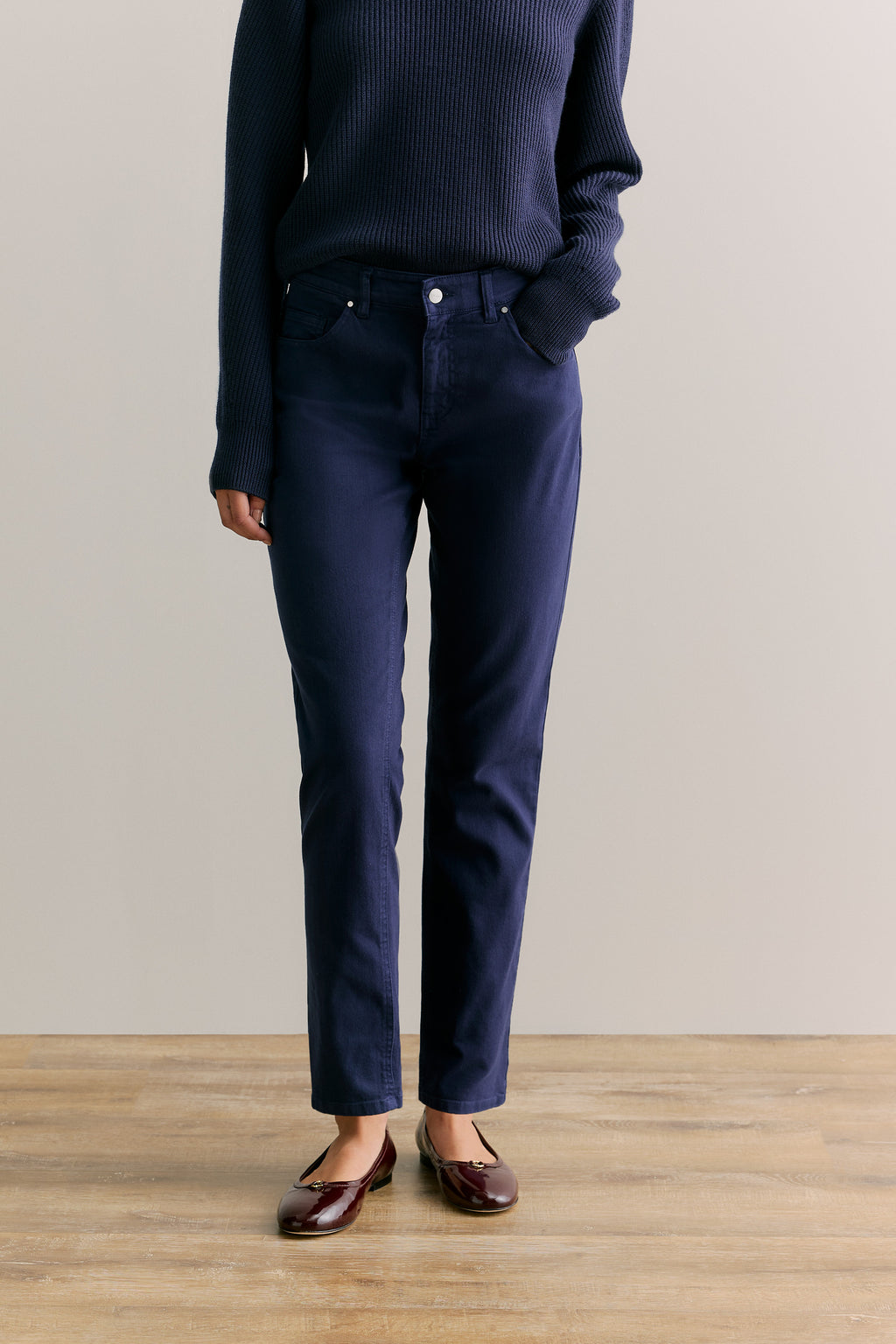 Garment Dyed Boyfriend Jean