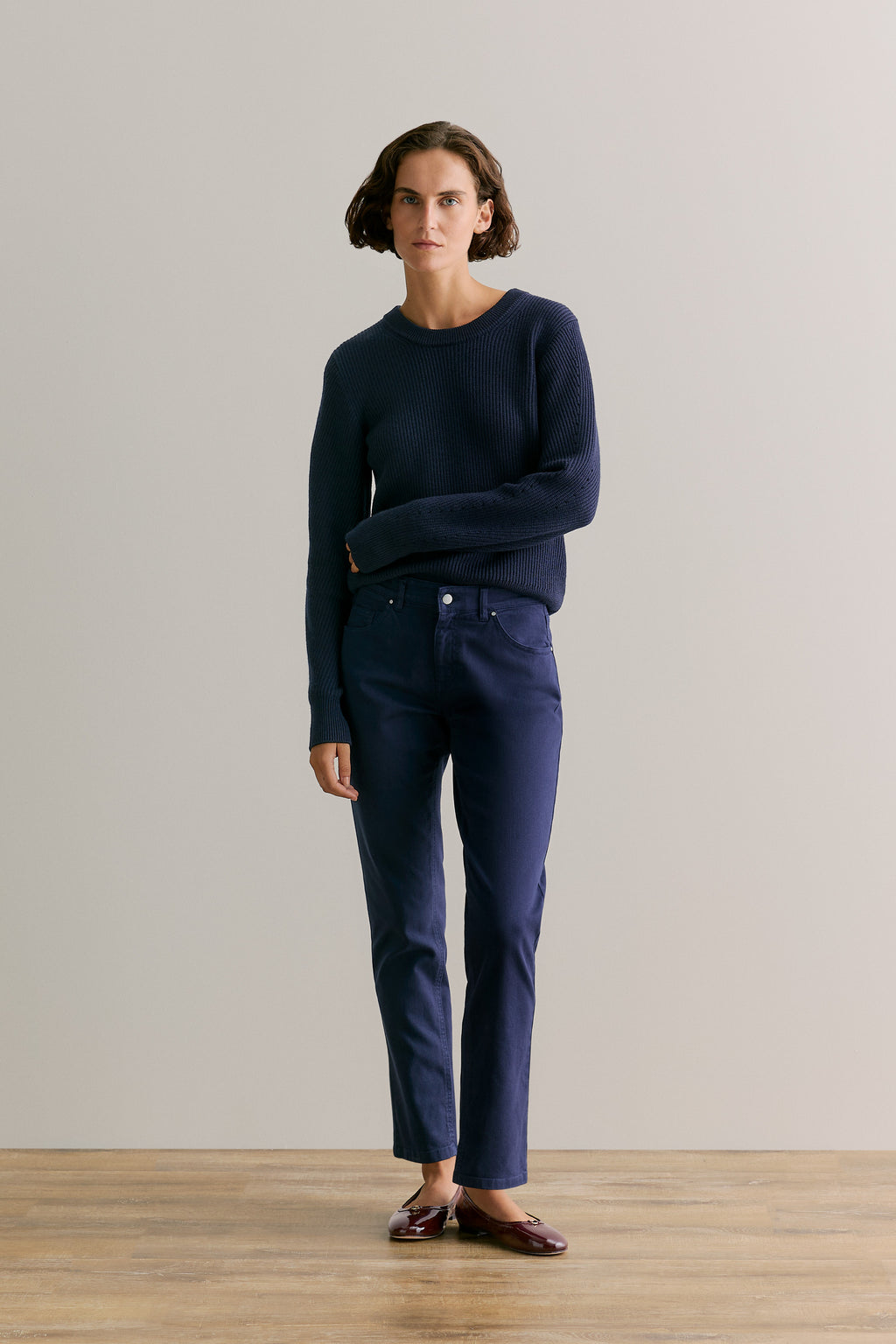 Garment Dyed Boyfriend Jean