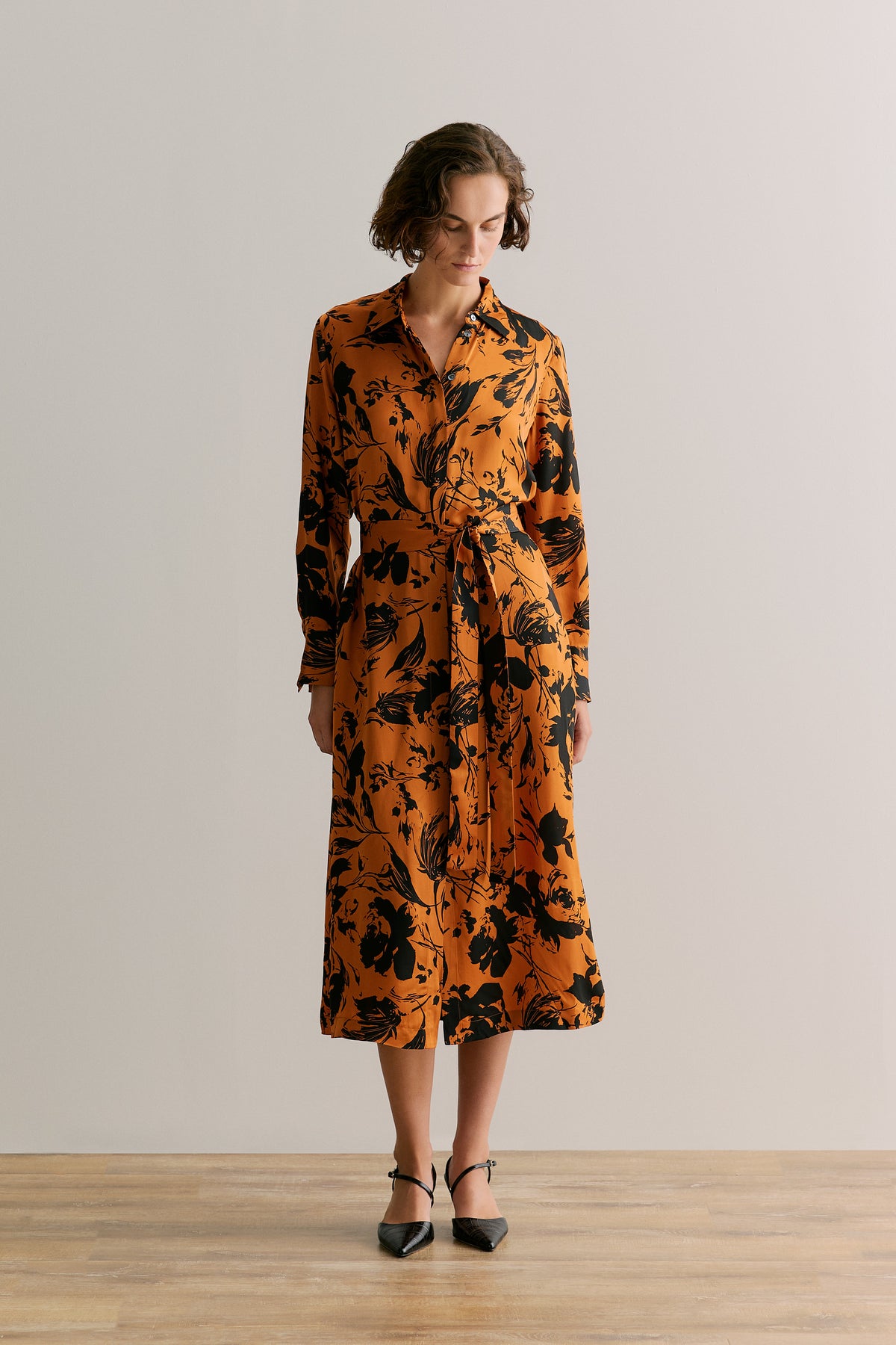 Floral Shirt Dress