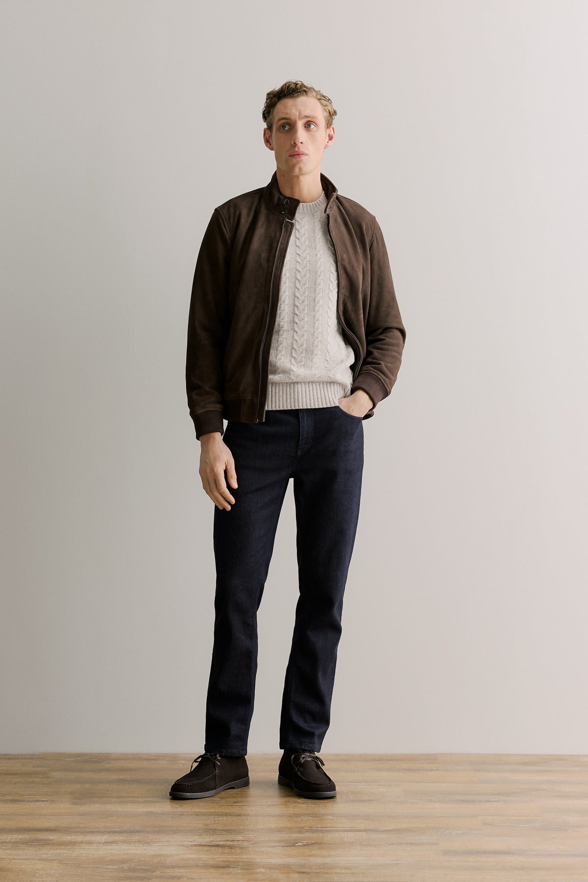 Merino Cable Stitch Crew