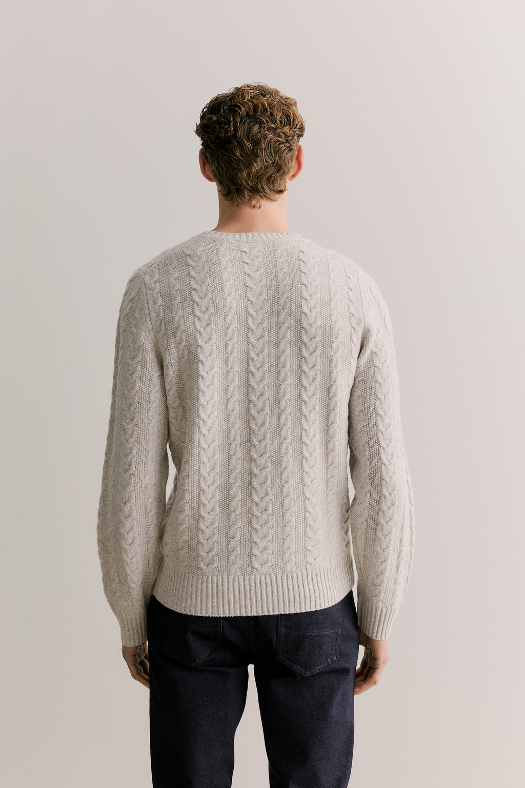 Merino Cable Stitch Crew