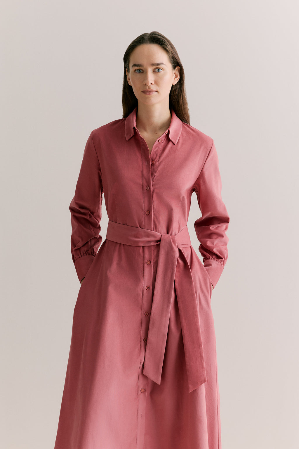 Pinwale Cord Shirt Dress