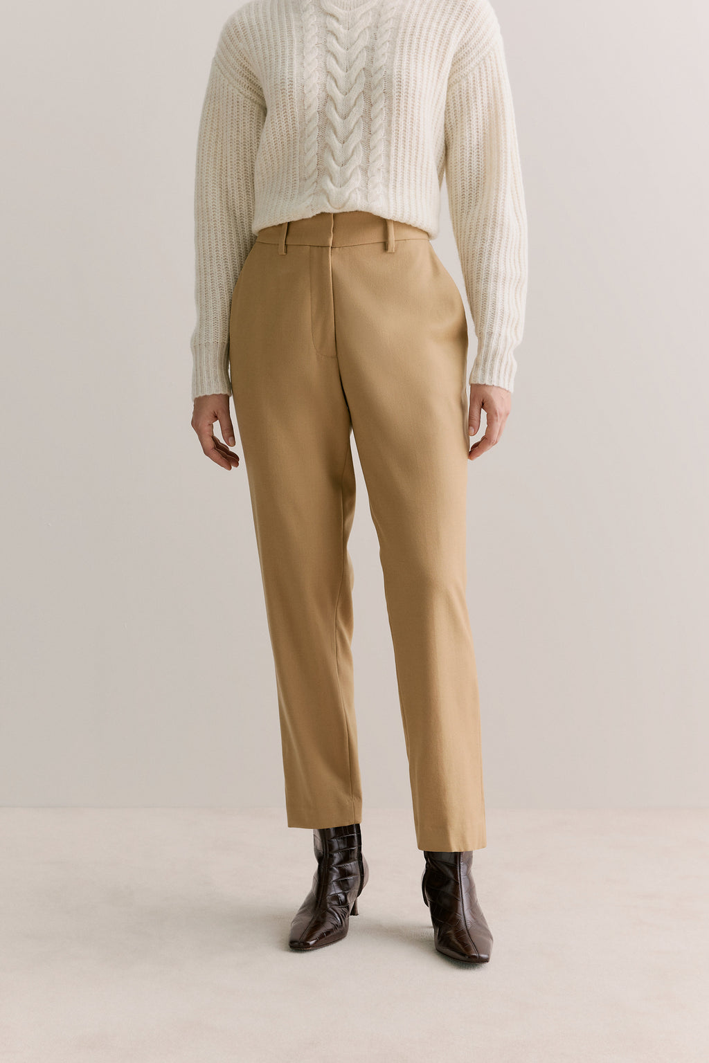 Brushed Wool Flannel Pant