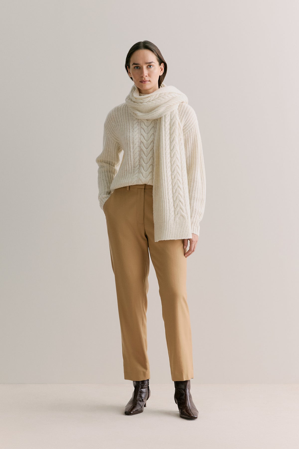 Brushed Wool Flannel Pant