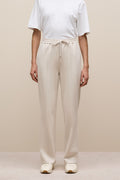 Ponte Pintucked Wide Leg Pant