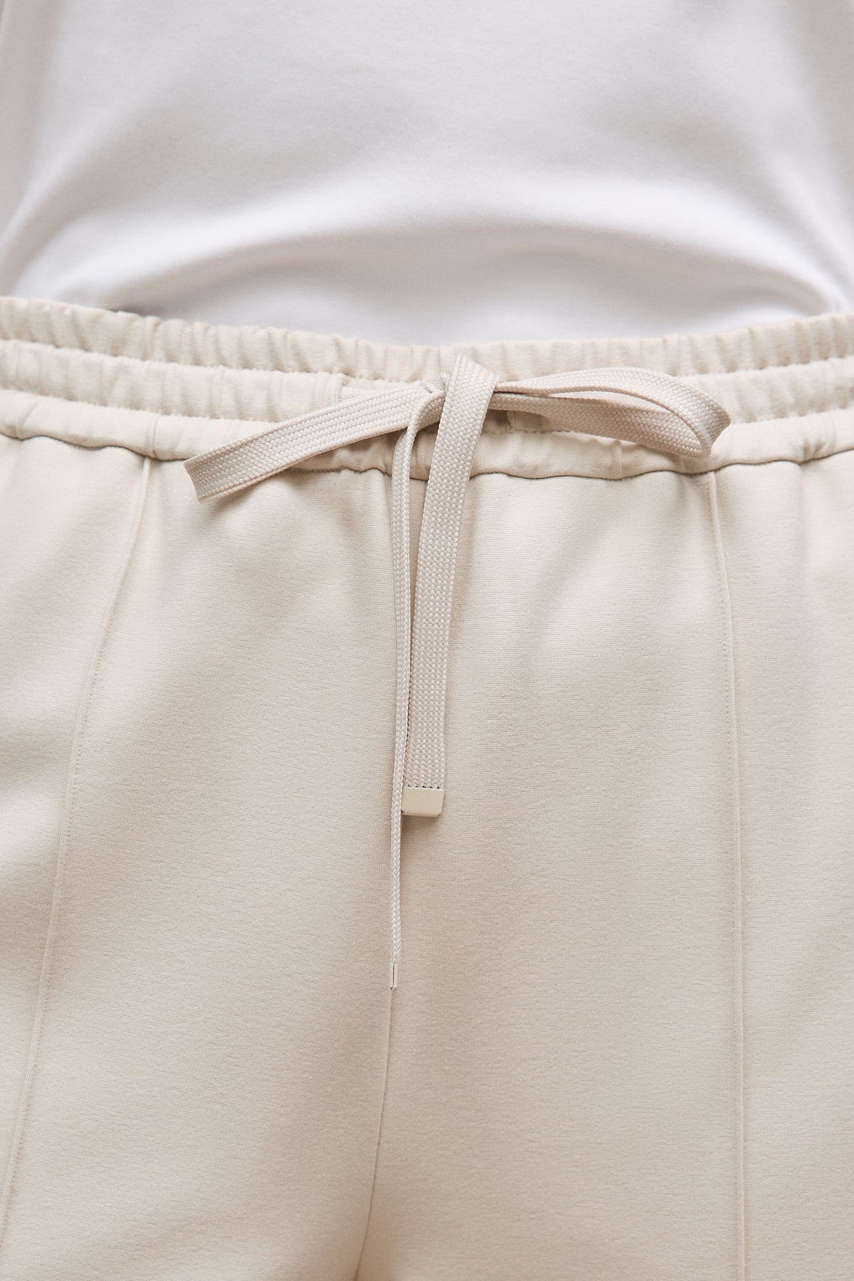 Ponte Pintucked Wide Leg Pant