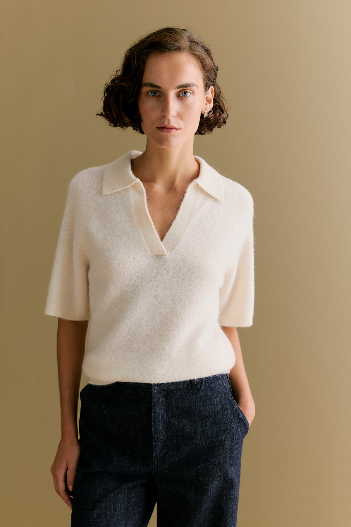 Alpaca Merino Blend Polo