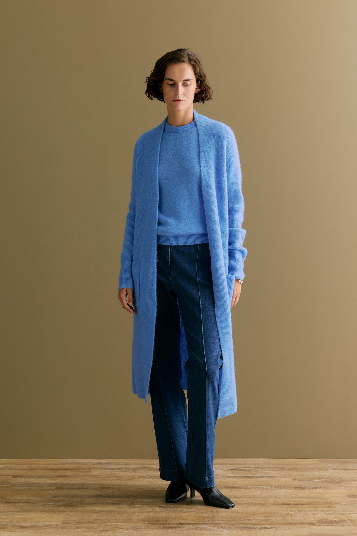 Alpaca Merino Blend Longline Cardigan
