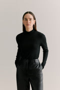 Merino Mock Neck