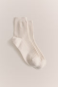 Monogram Rib Crew Sock
