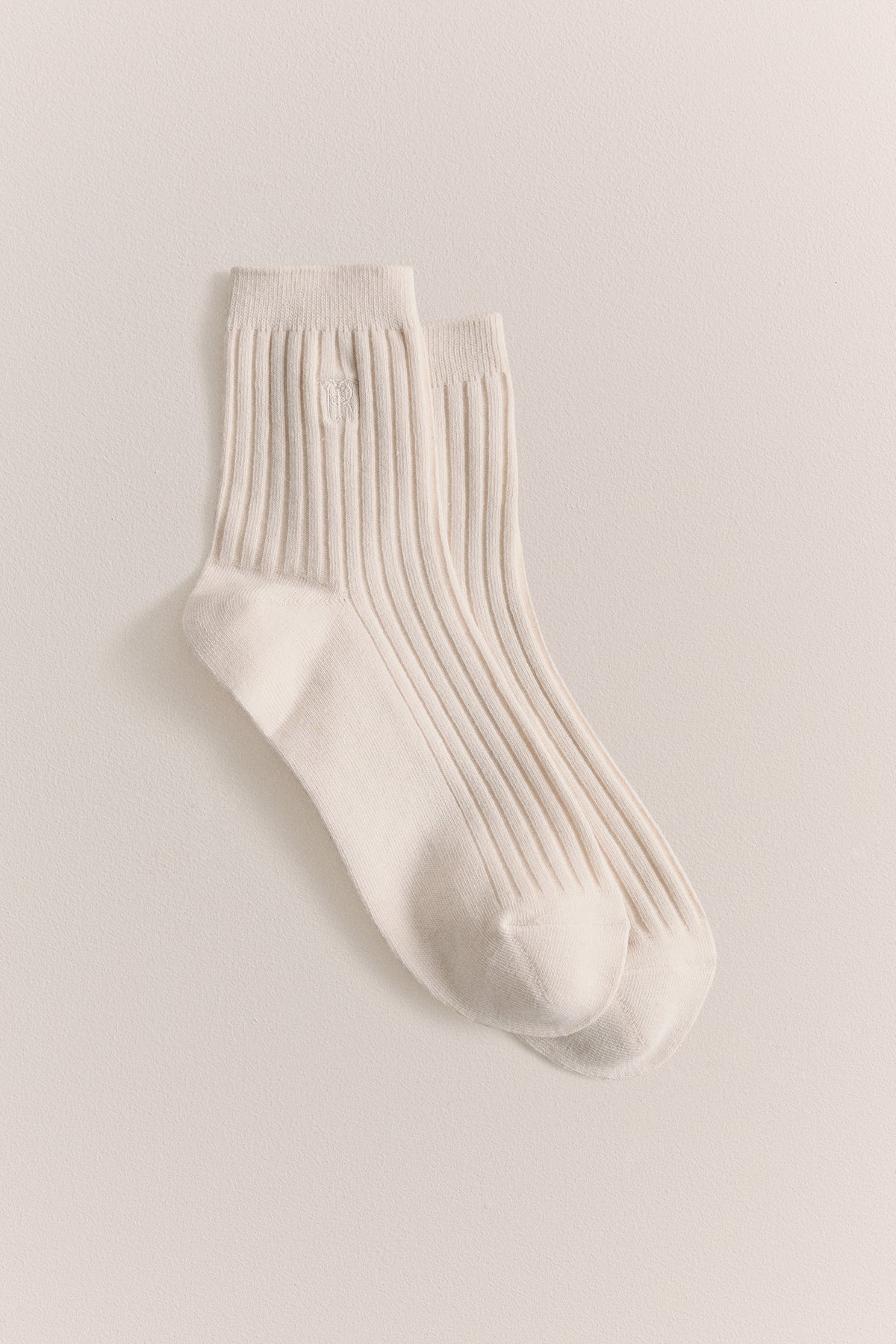 Monogram Rib Crew Sock