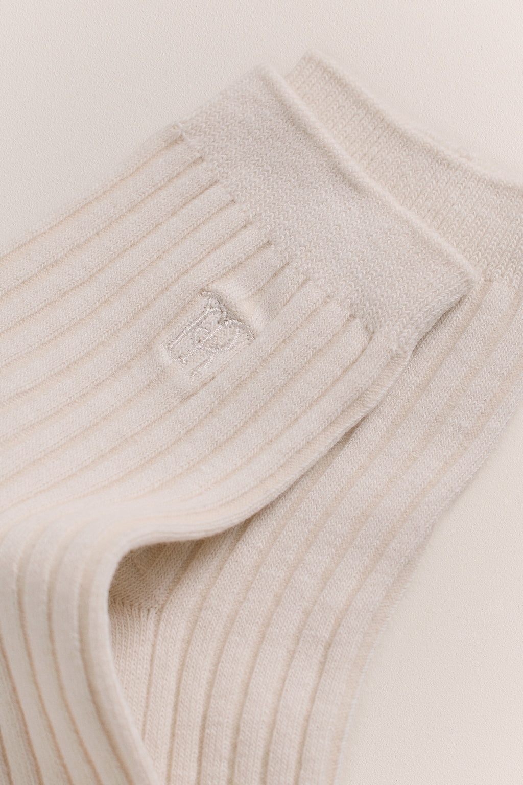 Monogram Rib Crew Sock