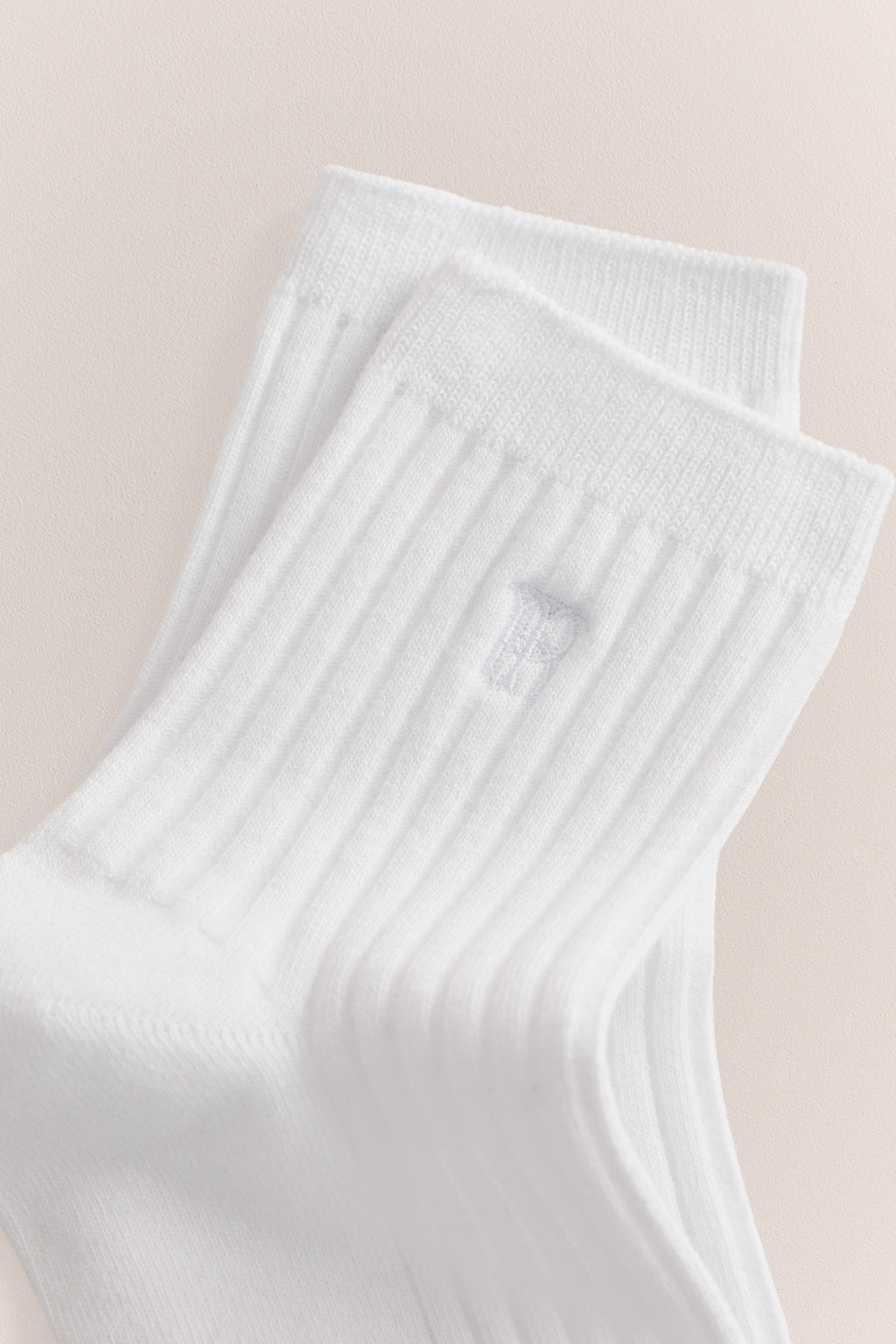 Monogram Rib Crew Sock