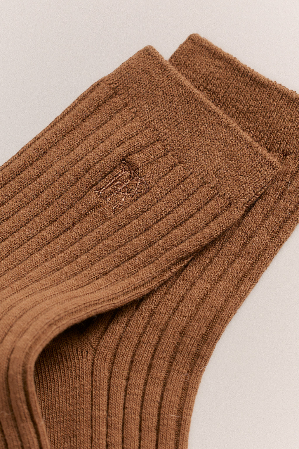 Monogram Rib Crew Sock