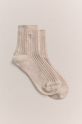 Monogram Rib Crew Sock