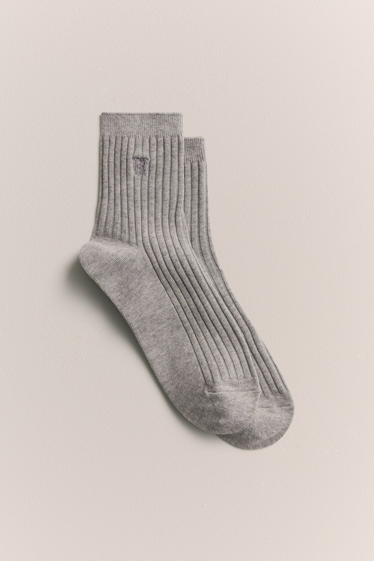 Monogram Rib Crew Sock
