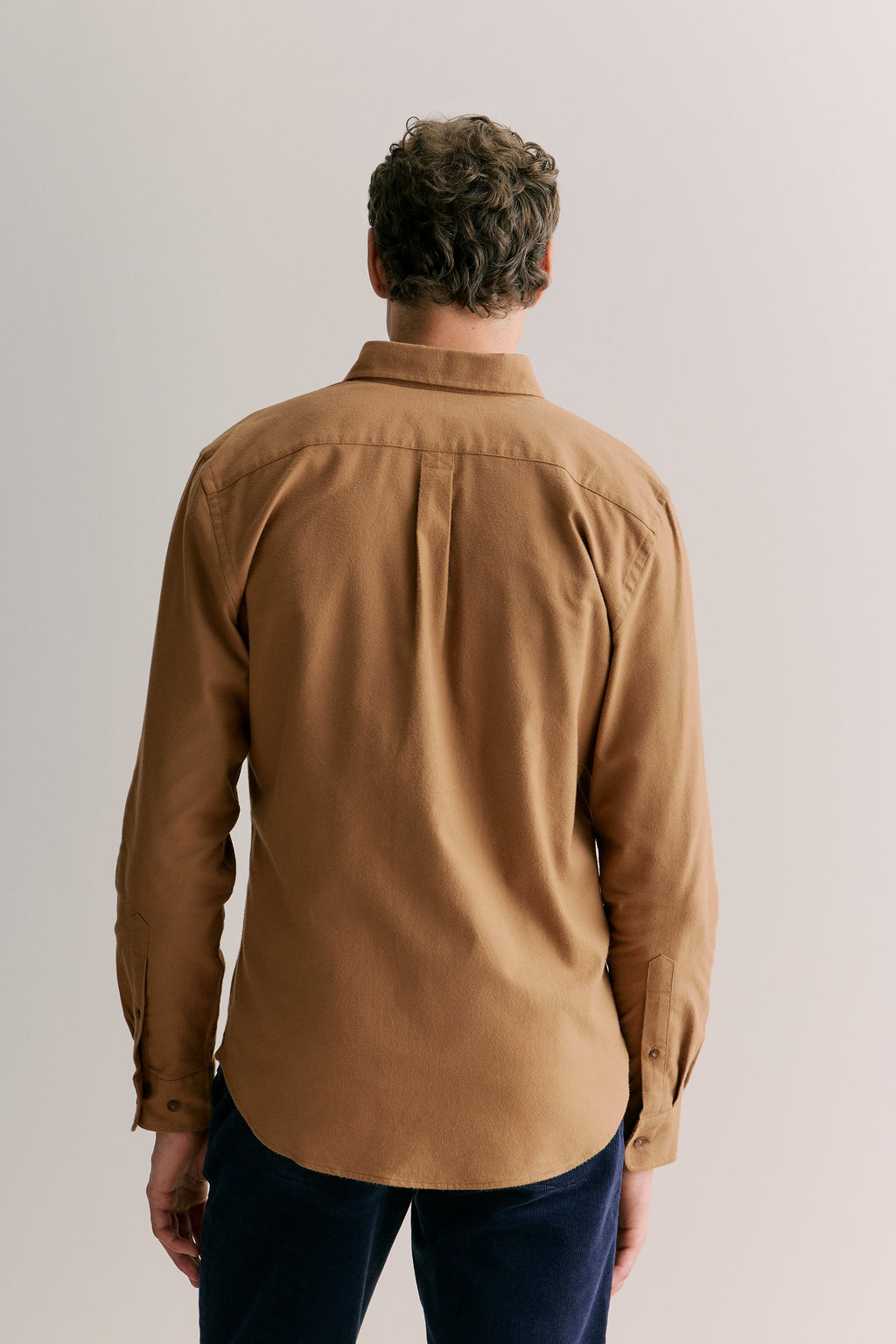 Regular Fit Cotton Herringbone Shirt