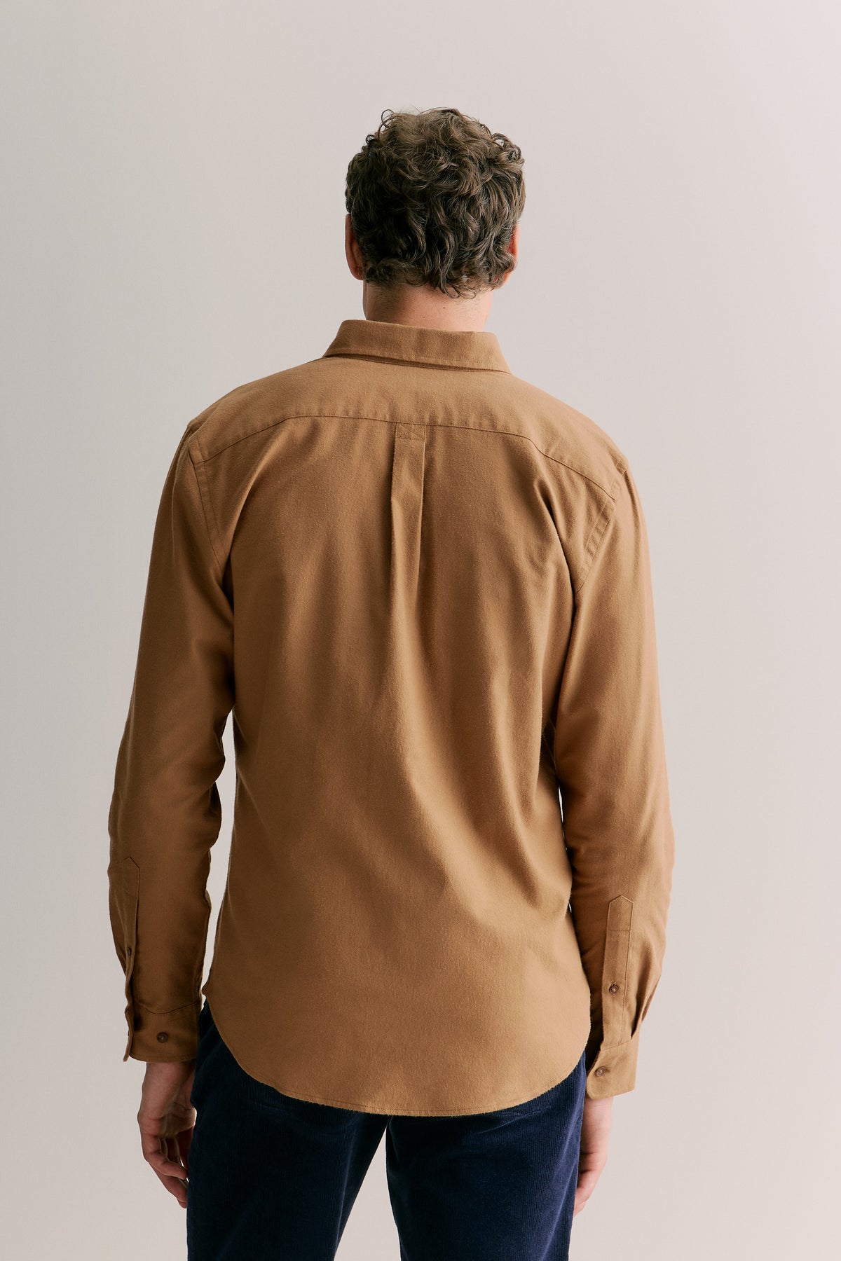 Regular Fit Cotton Herringbone Shirt
