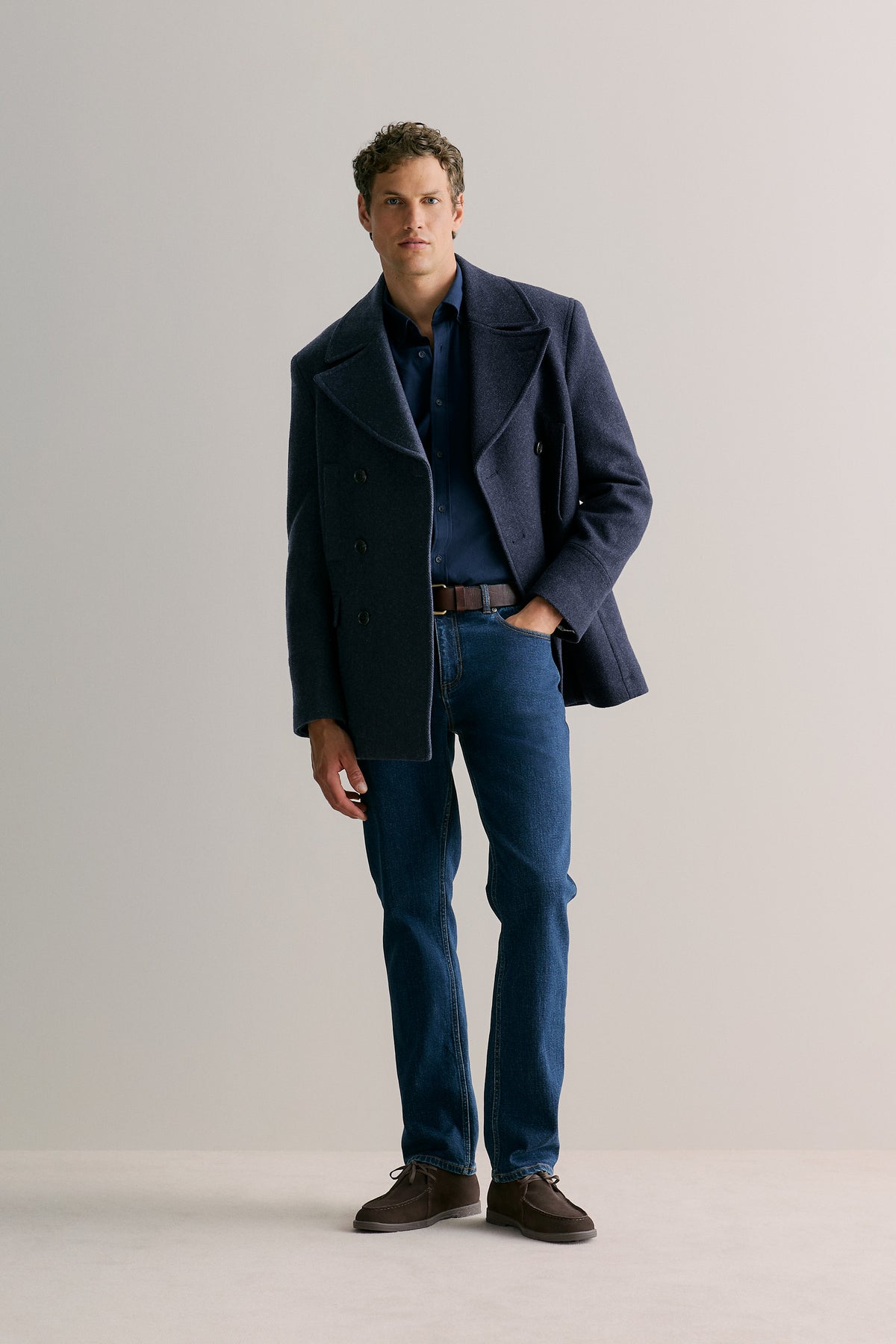 Regular Fit Cotton Herringbone Shirt