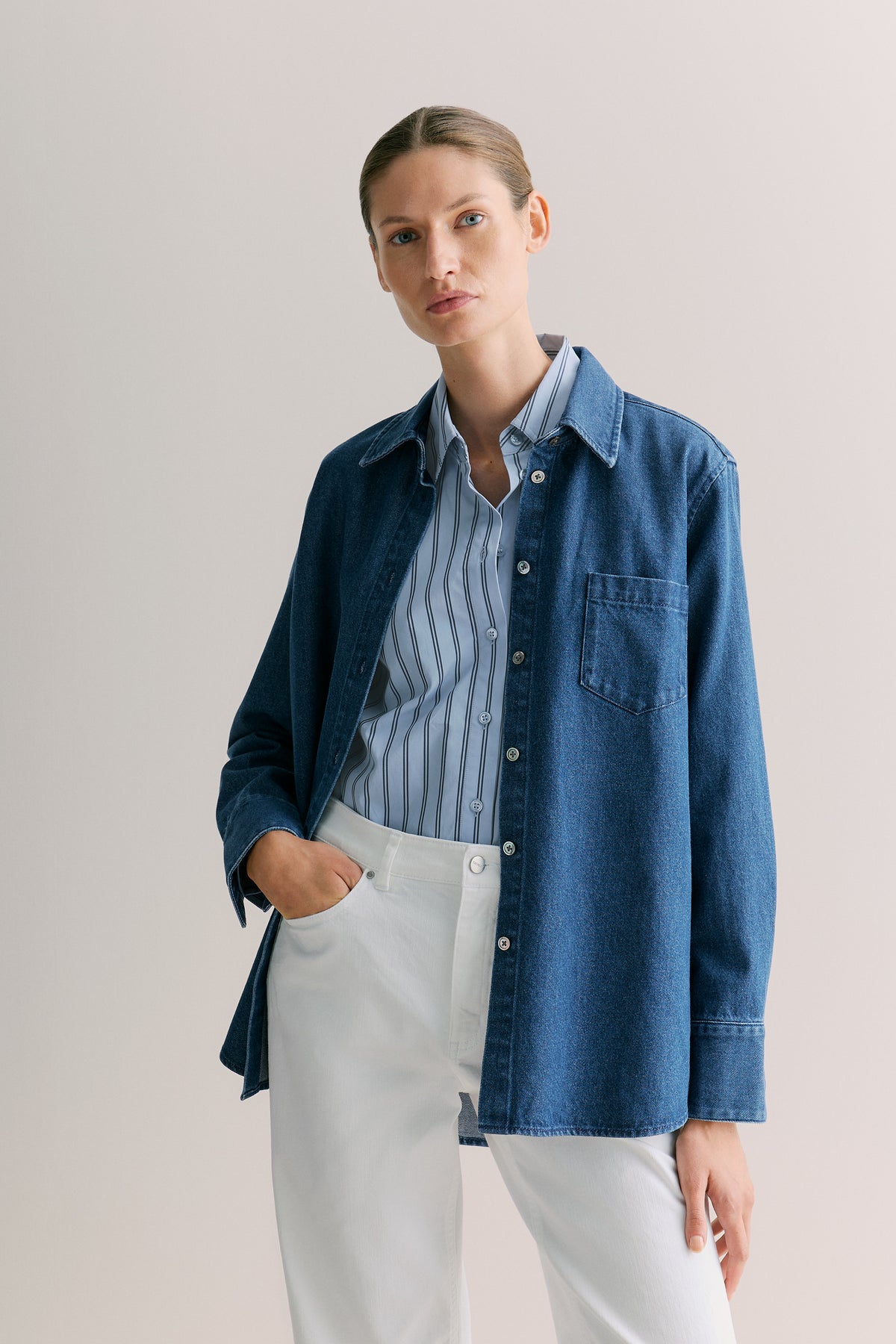 Relaxed Denim Shirt