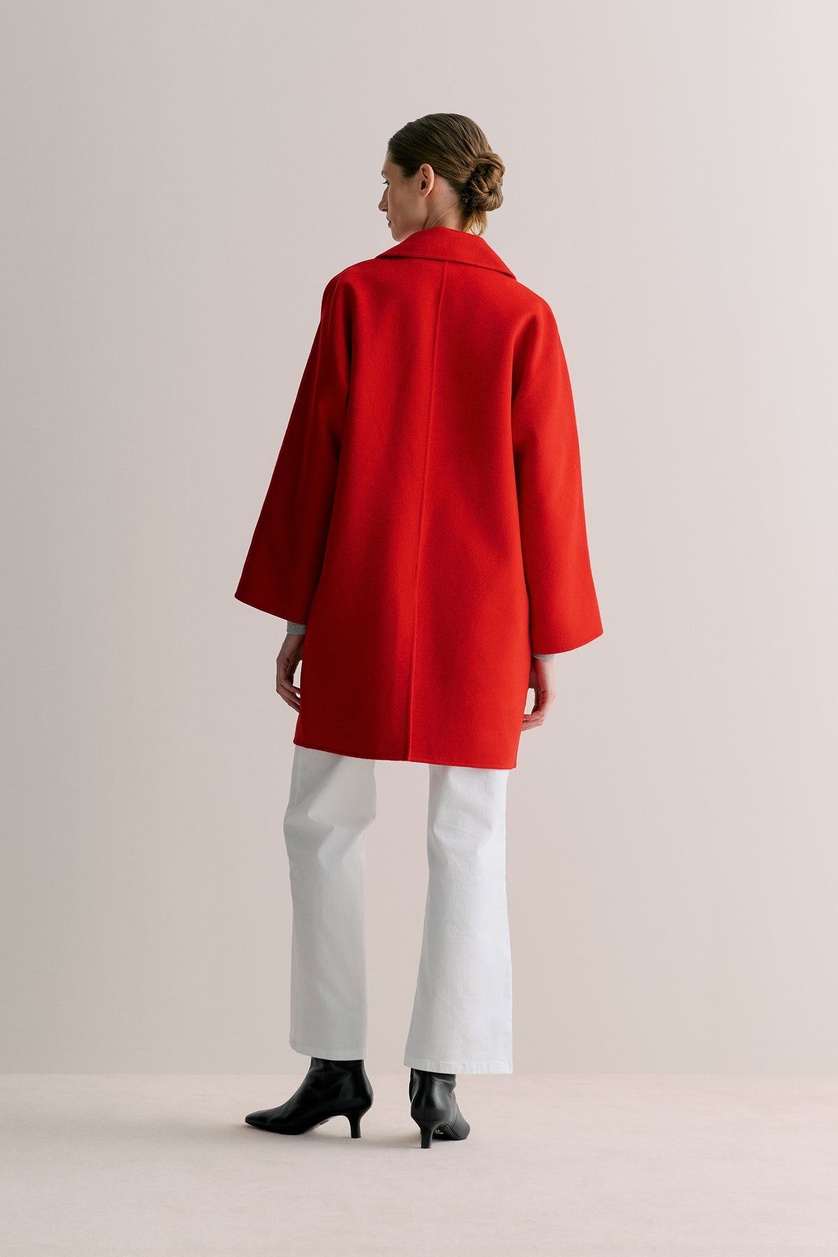 Wool Blend Relaxed Coat