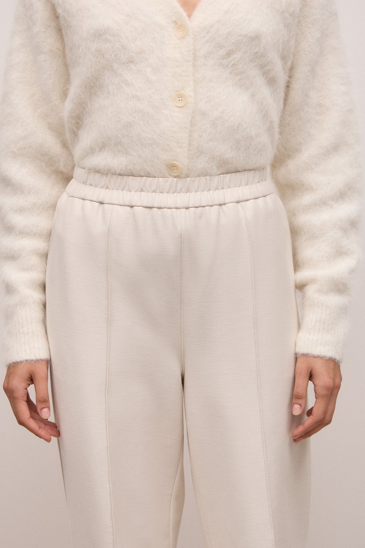 Pintucked Pull On Pant