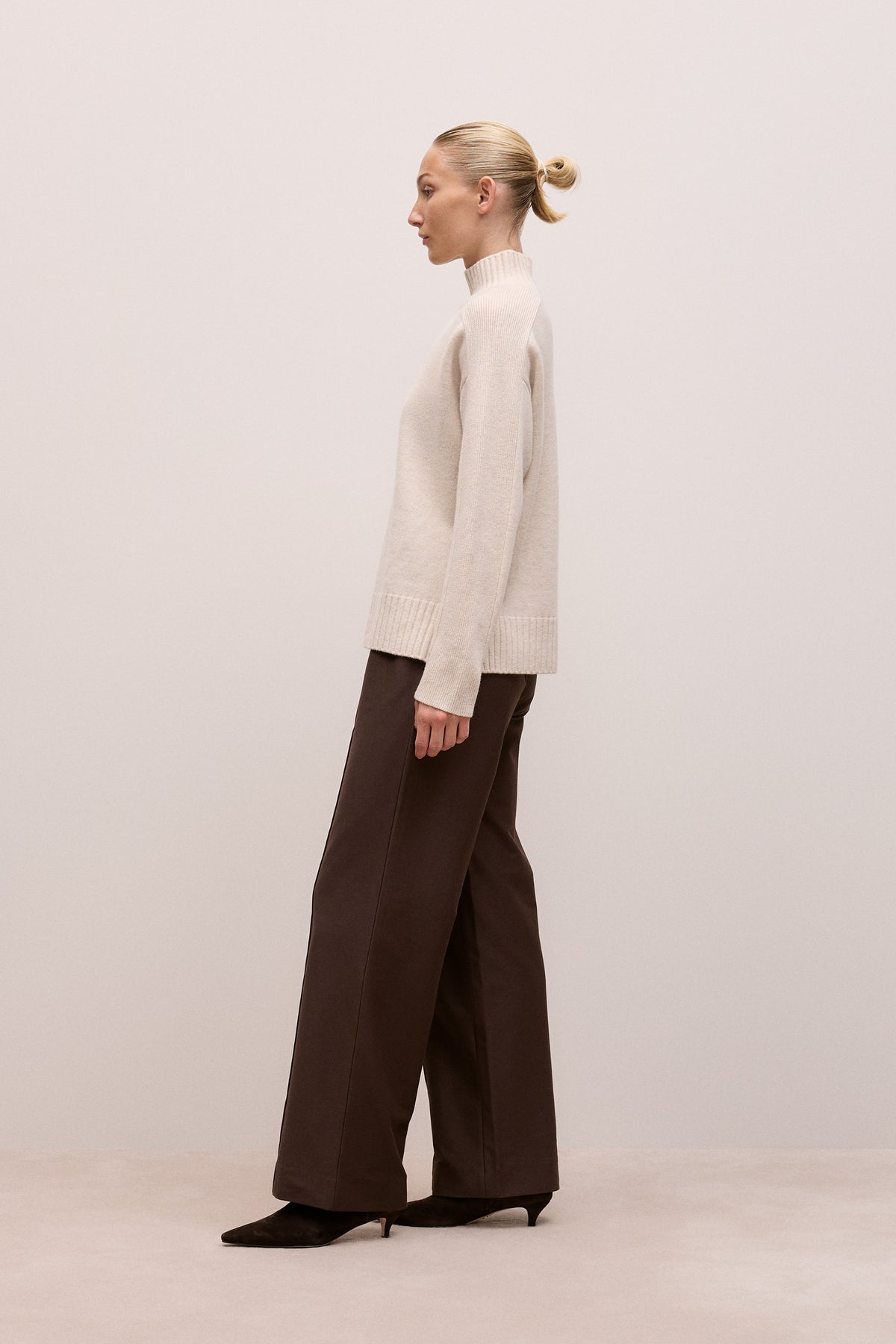 Pintucked Pull On Pant