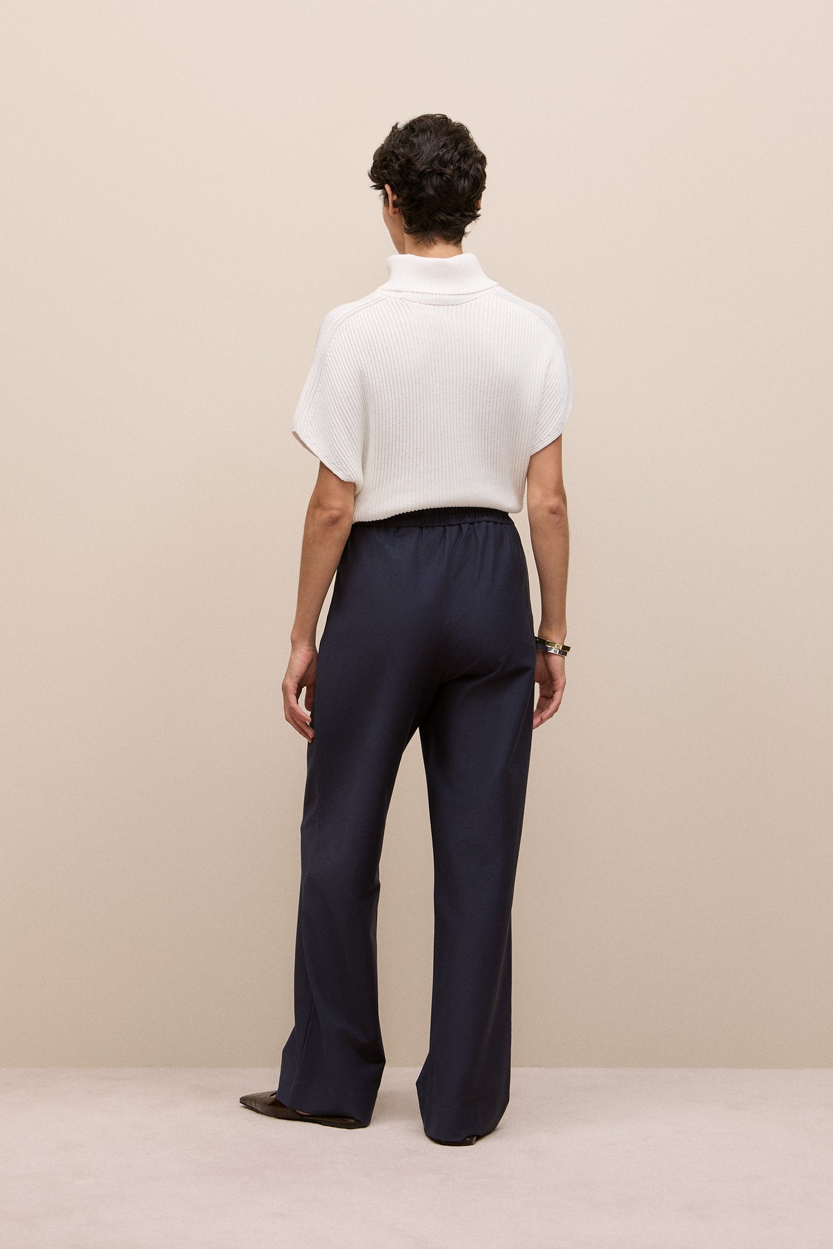 Pintucked Pull On Pant