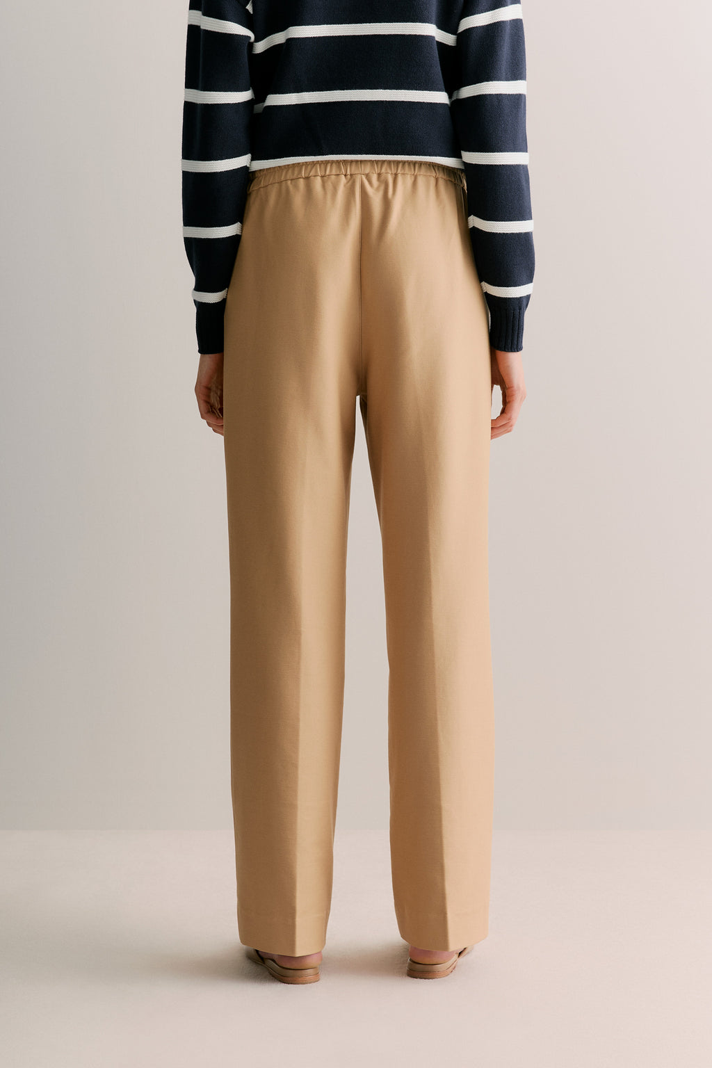 Pintucked Pull On Pant