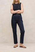 High Rise Straight Leg Jean