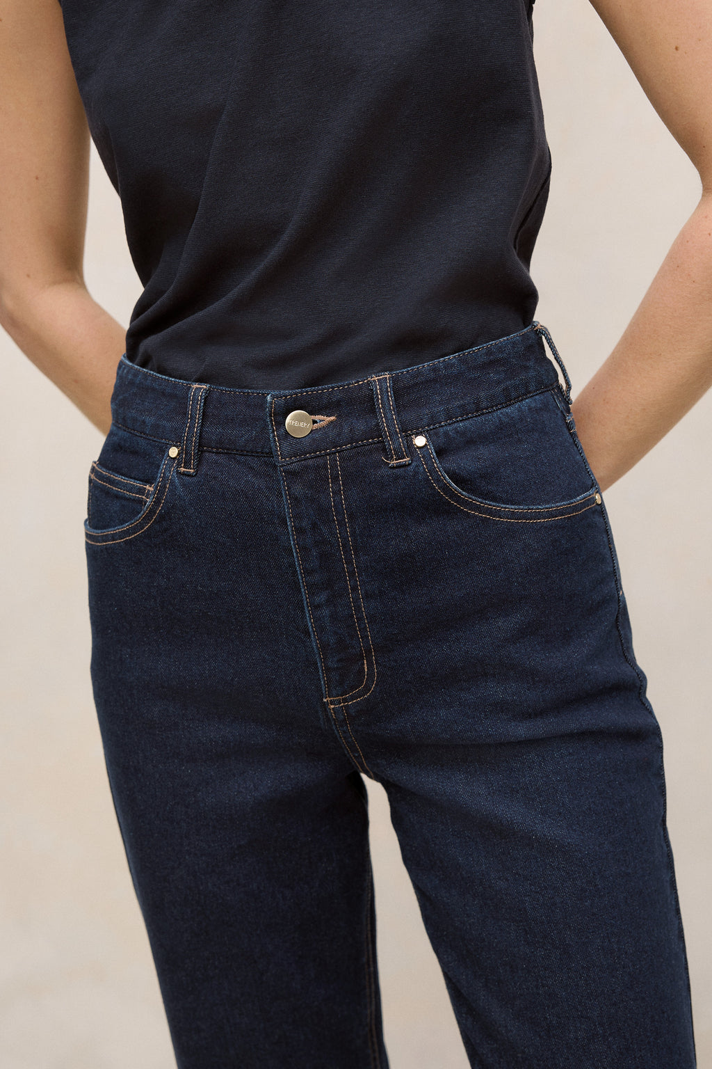 High Rise Straight Leg Jean