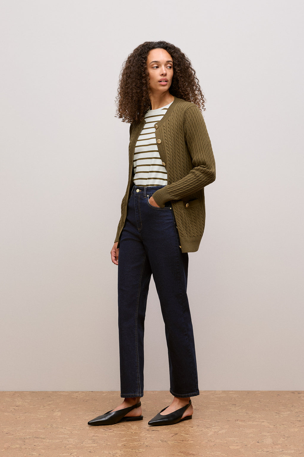 High Rise Straight Leg Jean