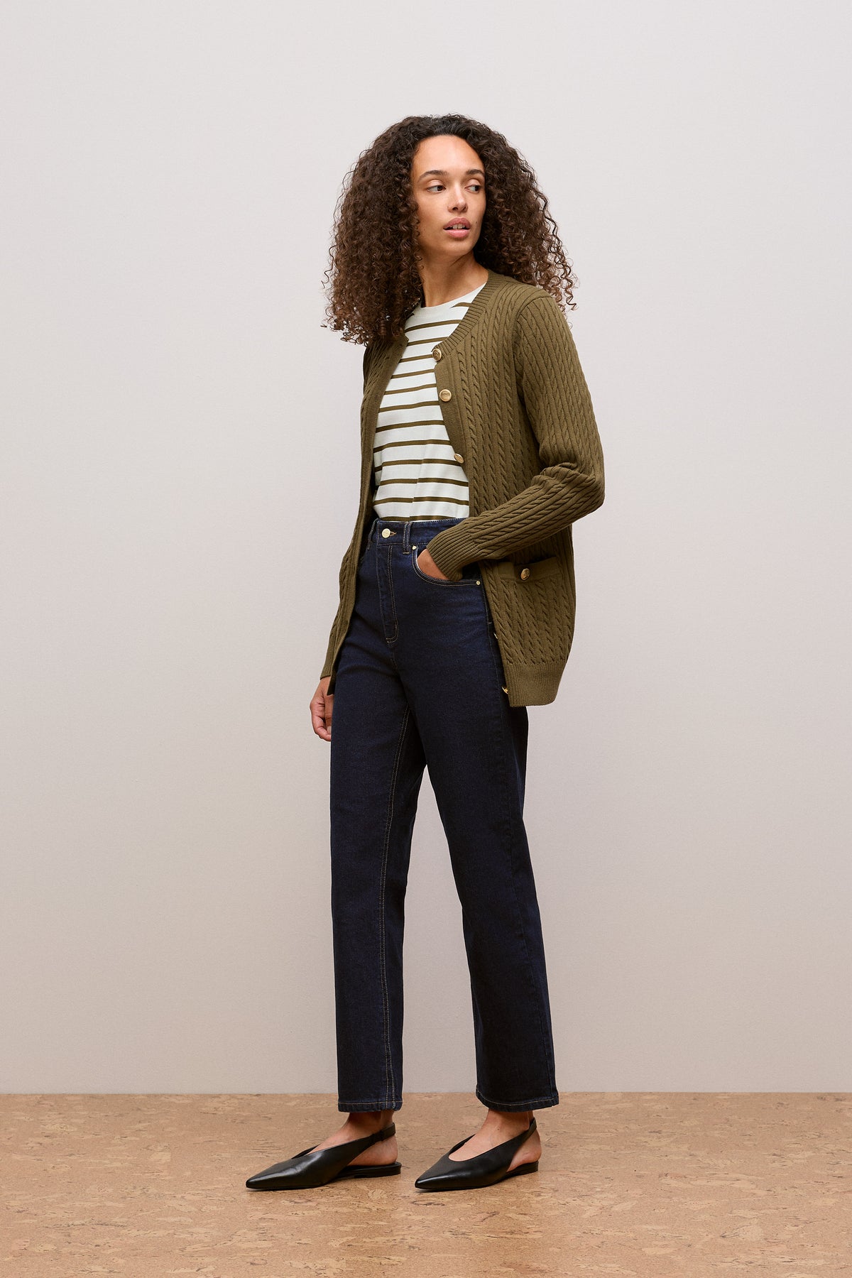 High Rise Straight Leg Jean