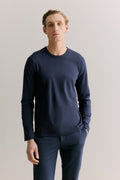 Cotton Long Sleeve Crew T-Shirt