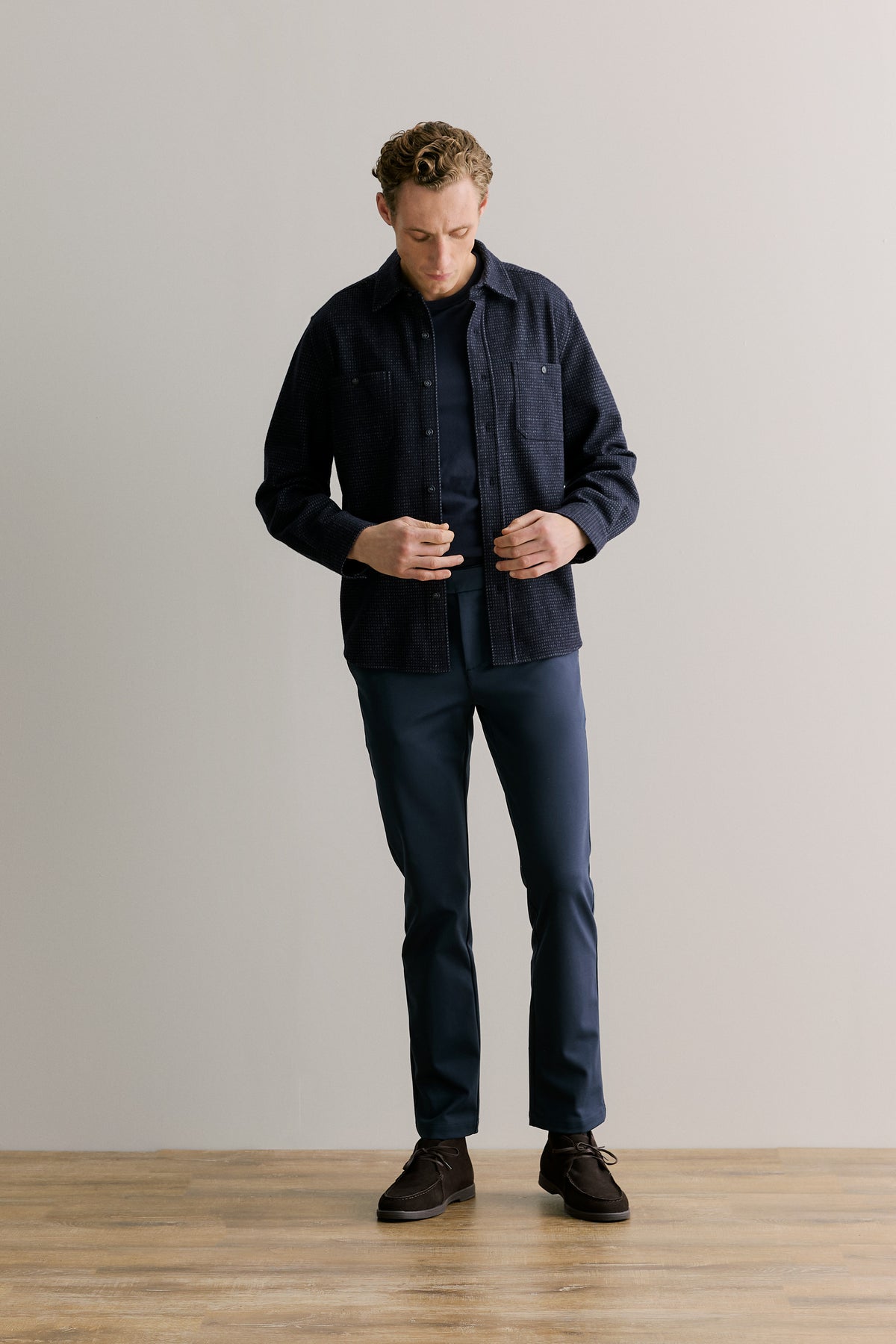 Cotton Long Sleeve Crew T-Shirt