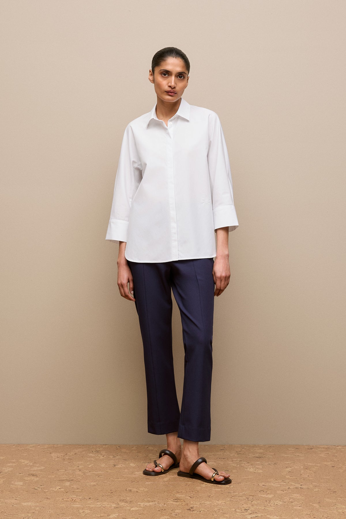 Bi-Stretch Split Hem Pant