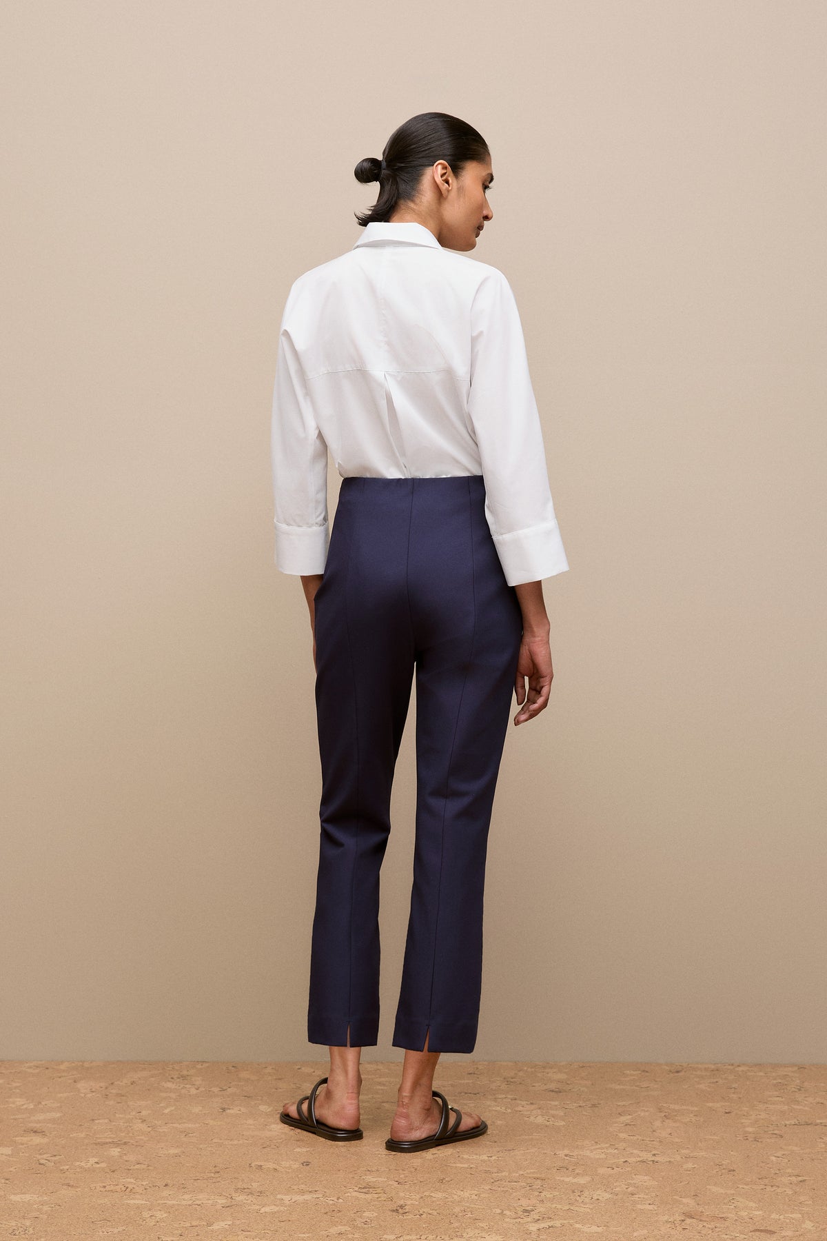 Bi-Stretch Split Hem Pant
