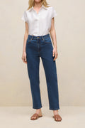 High Rise Straight Leg Jean